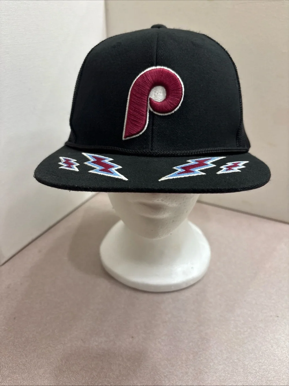 Philadelphia Phillies Trucker Hat Cap ReCharge Mitchell & Ness Mesh Snapback